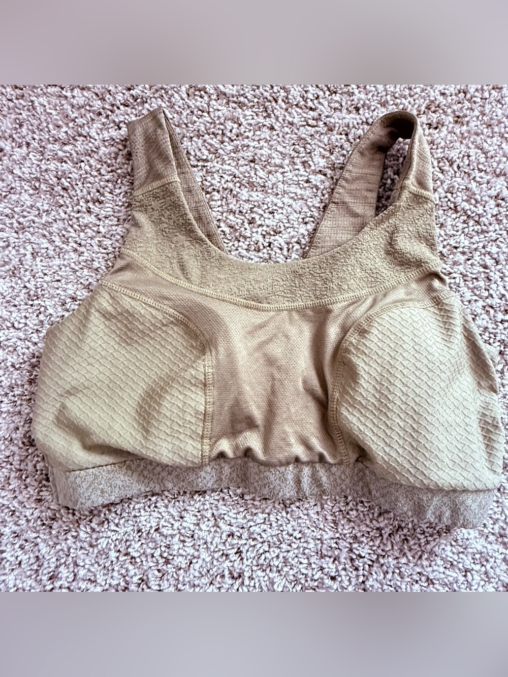 Gymshark Crop Top Sports Bra CrissCross Back Green Large